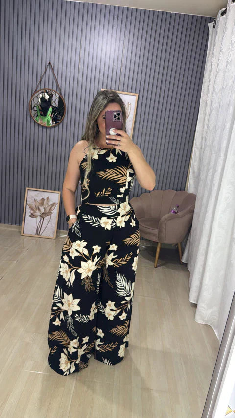 Conjunto calça pantalona Gabi