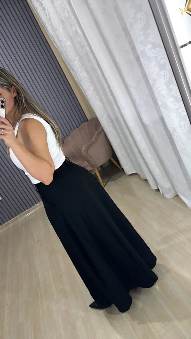 Saia Longa Zíper Bia